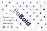 Пакет значков пользовательского интерфейса BeBold Essentials